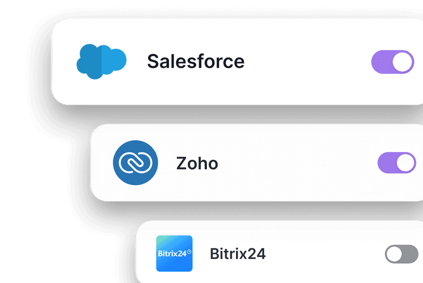 Connects with Your Favorite CRMs